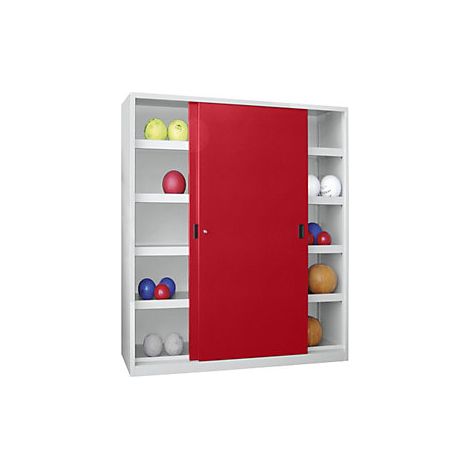 Armario de puertas correderas para balones  altura 1950 mm  con