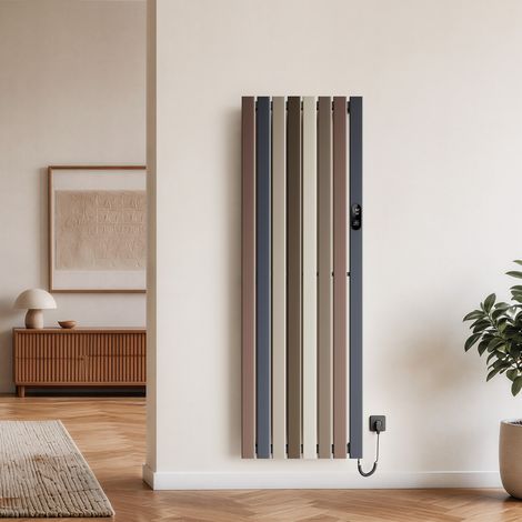 EMKE Farbiger Design-Elektro-Heizkörper 1000 W 61,6 × 180 cm Aluminium mit WLAN-Steuerung, LED-Touchscreen und Wochenprogramm (1/5)