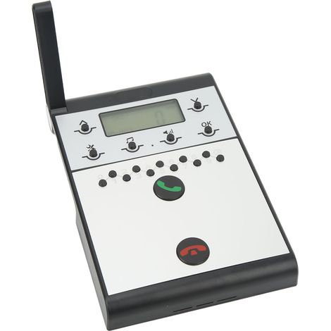 Unité d'extension de communicateur sans fil, bipateur mains-libres duplex intégral, téléavertisseur réseau (livré avec batterie intégrée) (1/5)