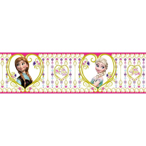 Frise auto-collante Disney reine des neige Elsa et Anna