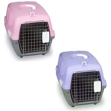 Gauner transportierte Hunde und Katzen 30 x 47 x 30 cm H, blau oder rosa
