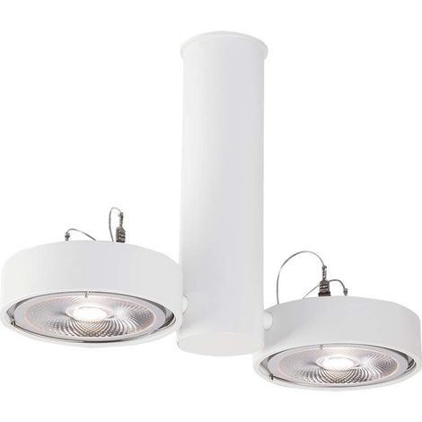 Faretto da soffitto doppio bianco tondo GU10 Shilo Natori 7212 (1/2)