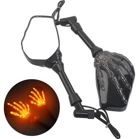 Pièces de modification pour motos : rétroviseur Ghost Claw, rétroviseur de recul, rétroviseur universel pour motos de route et scooters