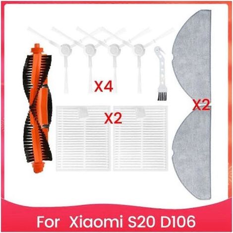 Kit de pièces détachées et accessoires pour aspirateur robot Xiaomi S20 D106 : brosse principale H (1/5)