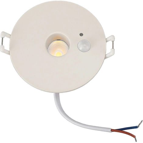 Deckenleuchte mit PIR-Bewegungsmelder, 9 W, 4000 K, LED, energiesparend, runde Einbauleuchte für Flur/Eingangsbereich