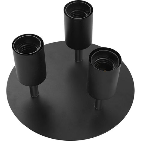 Support de spot de plafond à 3 têtes pivotant, douille E27 pour rail d'éclairage, idéal pour la cuisine et la chambre (85-265 V).