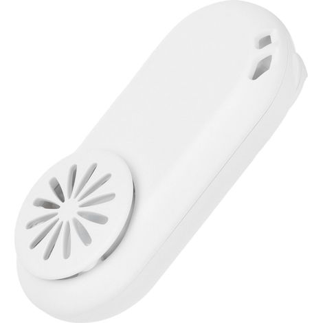 Ventilateur électrique portable pour masque, ventilateur silencieux pour masque facial, ventilateur à clipser pour masque de sport extérieur, rechargeable par USB, blanc. (1/5)