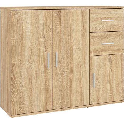 Maison Exclusive - Aparador Roble Sonoma 91x29,5x75 cm Madera de