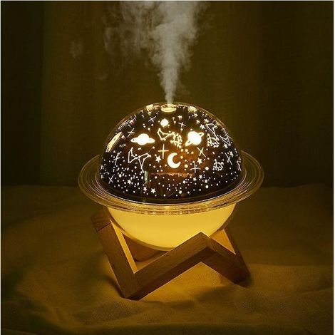 Ultraschall-Luftbefeuchter, Mondlampe, LED-Licht, Aromatherapie-Diffusor, Projektor (1/3)