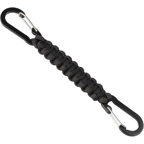 Clip de sécurité pour laisse de chien, harnais pour chien de voiture, 18 cm, boucle pour chien, laisse courte à double extrémité avec anneau en métal pour dressage de chien (1/5)