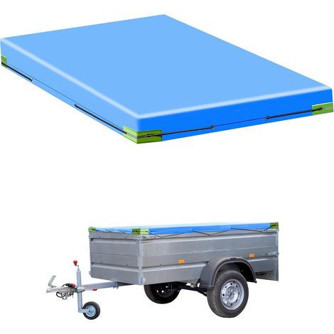 Trailer Tarpaulin with Rope Tarpaulin – 160 x 115 x 7.5 cm – Reinforced 420D PVC Material (1/5)