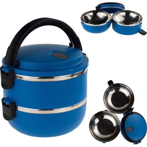 JJ49 THERMOS LUNCHBOX LEBENSMITTELBEHÄLTER DECKEL 2-TEILIGE SCHALE