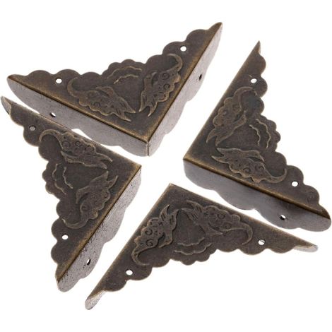Protections d'angle métalliques, 12 pièces, style vintage (1/5)