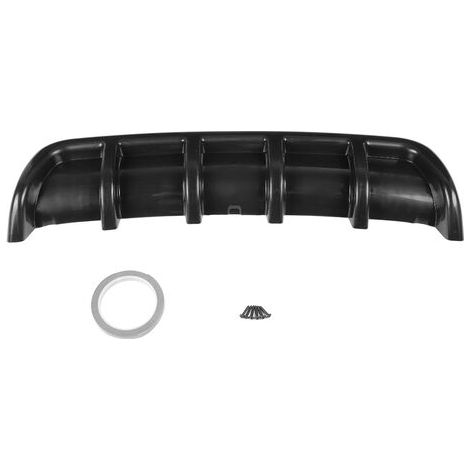 Diffuseur universel noir de becquet d'aileron de requin de pare-chocs arrière de voiture (noir) (1/5)