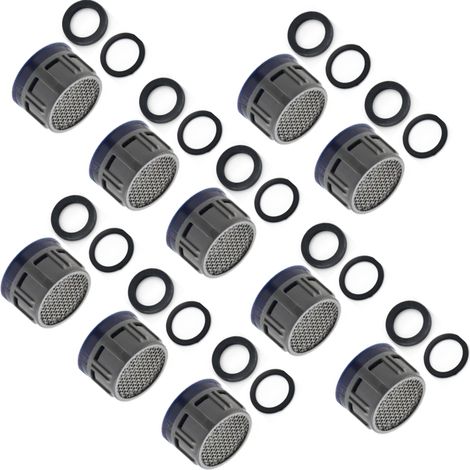 Schläfer 01802102 Rompigetto per Rubinetto M22-M24, Cartuccia Filtro Universale per Rubinetto Perlator Long Life Classe B 22.8-25.2 l/min, Compatibile con Aeratore Neoperl, 10 Pezzi (1/5)