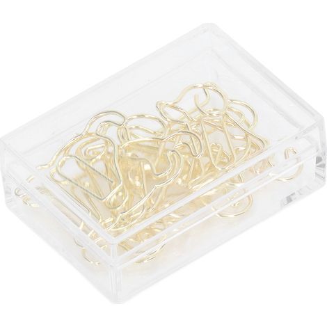 100 Épingles à Papier Dorées Antirouille, Procédé de Placage Or Inaltérable, pour Classeurs, Cute pour Organisation de Bureau (1/5)