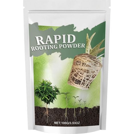 Tree Growing Root Powder, Fast acting Root Stimulator, Organic Plant Growth Powder, Boosts Source System, Natural Formula, Excellent for Gardening, Flower & Vegetable Plants (1/5)