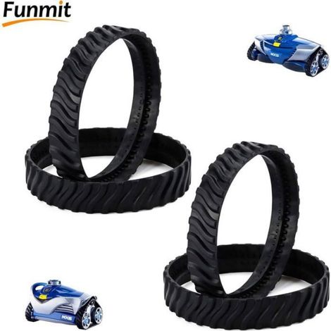 4Pack R0526100 Track (Upgraded Version) Pool Cleaner Wheel Track Tire Compatible with Zodiac Baracuda MX8 / MX6 In-Ground Pool Cle (1/2)
