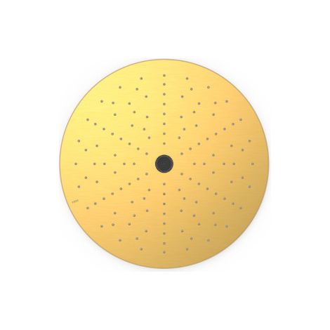 Pommeau de douche encastré au plafondAvec 2 types de jet (pluie/free flow) Or Mat 24K - TRES 13495002OM