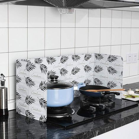Panneau Pliable anti-éclaboussures d'huile pour cuisinière à gaz - Outil de cuisine adapté pour la cuisine