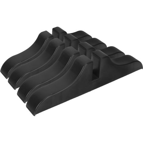 Support De Séparation De Pièce 4 Pièces Base pour Paravent Pieds Stabilisateurs sans Outils Usage Polyvalent Bureau Maison (1/5)