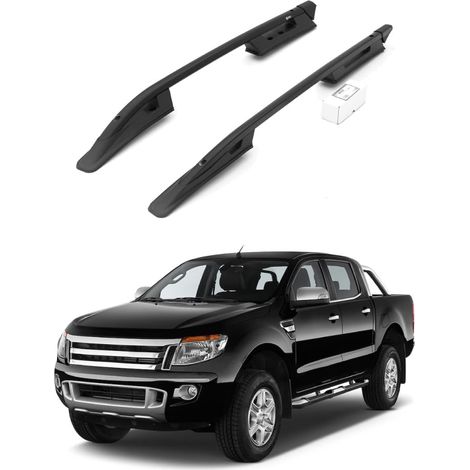 TURTLE kompatibel mit Ford Ranger (T6-P375/Px) 2011-2022 Dachreling Falcon Schwarz (1/2)
