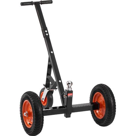 Chariot de remorque, capacité de charge sur timon 1000 lbs, acier au carbone, boule 2 pouces, pneus pneumatiques 14 pouces, déplacement facile pour caravane et remorque. (1/5)