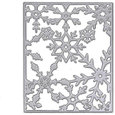 DIY-Schneeflockenrahmen-Stanzformen, Schablonen, Scrapbook-Formen, Albumpapier-Prägung