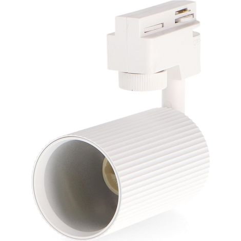 IluminaShop - Foco Portalamparas GU10 para Carril White Light Line Monofasico  IP20 (1/2)
