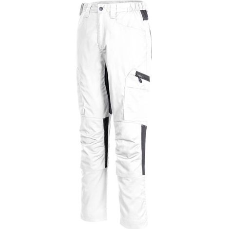 Pantalón elástico de trabajo WX2 Stretch (colección ecológica) CD881 28 pulgadas Blanco