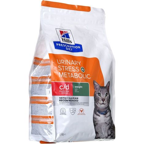 Hills Cat Prescription Diet c/d Urinary Stress + Metabolic - Sacco 1,5 Kg - Cibo Secco Gatti (1/2)