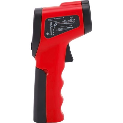 Thermomètre infrarouge de cuisine pour viande, huile, friture, pâtisserie, four et plancha, outil de mesure -58°F à 1022°F (-50°C à 550°C), écran LCD rétroéclairé rouge, usage auto (1/5)