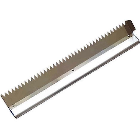 Truelle triangulaire à plâtrer, œillet de 10 mm, longueur 600 mm, en acier inoxydable, pour colle/mortier et carrelage, neuve (1/5)