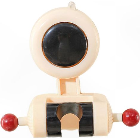 Support de pommeau de douche avec ventouse réglable, accessoire de salle de bain, adapté au montage de pommeau de douche, blanc cassé/noir. (1/5)