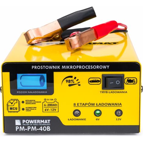 Cargador de Batería Microprocesador 6 12V PM PM 40B Profesional (1/5)