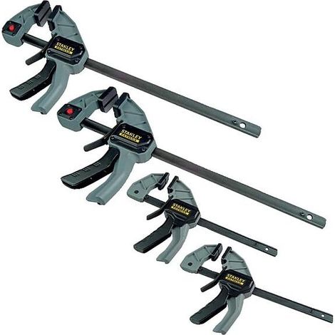 Stanley Fatmax Juego de 4 Sargentos de Acero 300mm y 150mm (1/2)