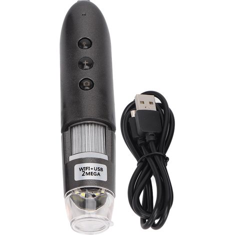 Microscope numérique sans fil 50X-500X, caméra WiFi 2MP, loupe USB pour PC portable et tablette, outil d'observation HD (1/5)