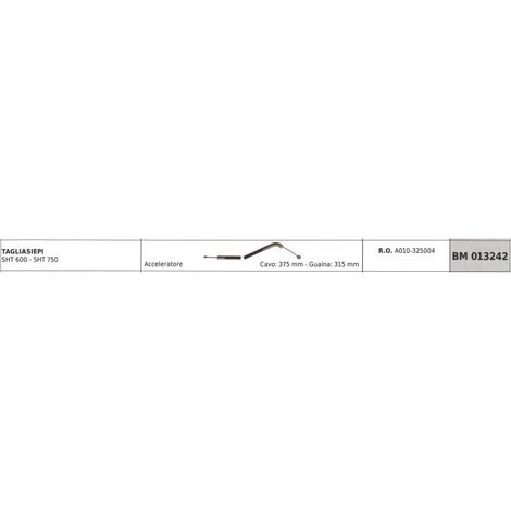 Cavo acceleratore MAORI tagliasiepe SHT600 - SHT750 cavo 375 mm guaina 315 mm