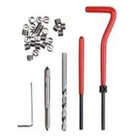 30pcs M5 Thread Repair Kit M5 x 0.8mm Helicoil Insertion Tool Thread Restoration Kit (1/4)