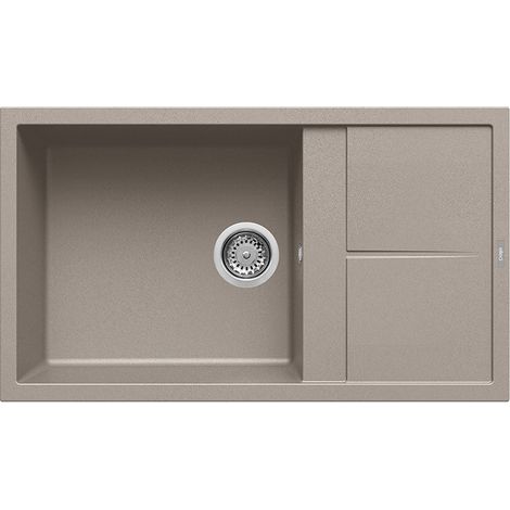 Lavello Elleci Incasso 1 vasca 86x50 Unico 410 Granitek Grigio Tortora LGU41043