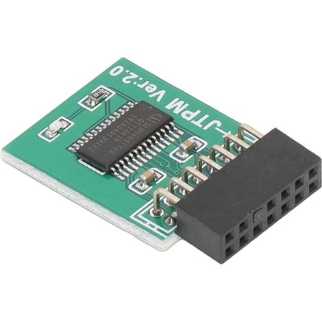 Module TPM 2.0 MSI avec cryptage renforcé, interface LPC 14 broches, carte module TPM pour Windows 11 (vert) (1/5)