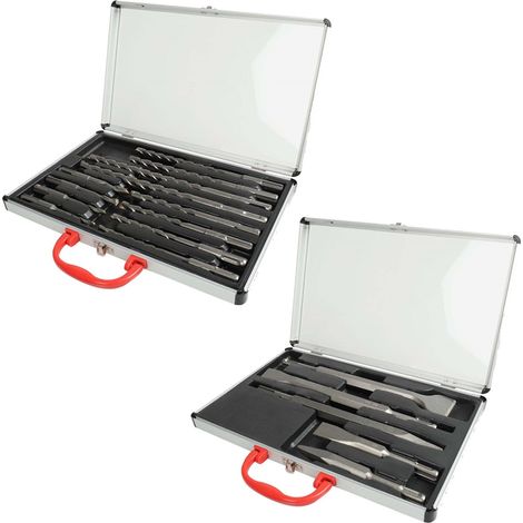 Walter Bohrer Meißel Set SDS+ 17tlg im Koffer Steinbohrer Betonbohrer Werkzeug
