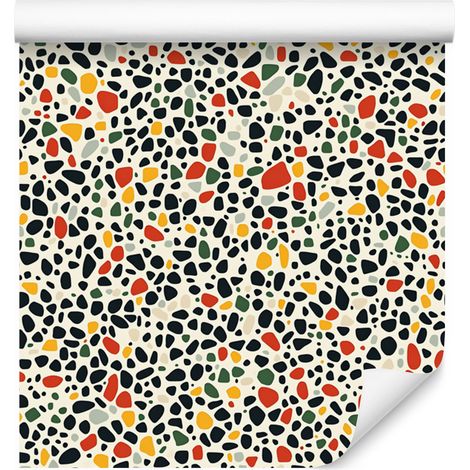 Terrazzo-Tapete Grau, Beige, Hellgrau und Creme 50x1000 cm (1/5)