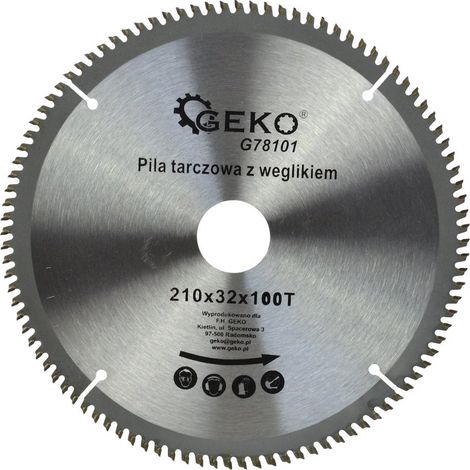 Disque en aluminium avec carbure 210 mm x 100 mm x 32 mm + kit de réduction (25/50) (1/5)