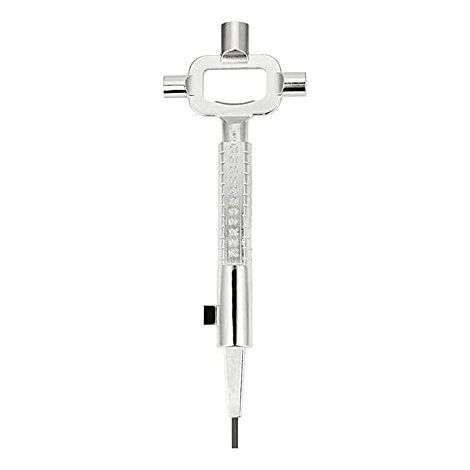 Multifunctional square wrench, cross wrench, universal construction wrench, wrench with scale, universal wrench for control cabinets, can be used to measure the length of gas cylinders
