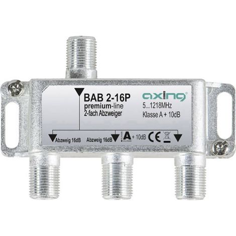 Axing BAB 2-16P Derivatore TV via cavo 2 vie 5 - 1218 MHz