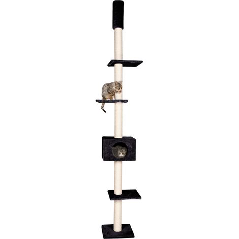 K & F Ristiner Cat Black 35 x 47 x 263cm