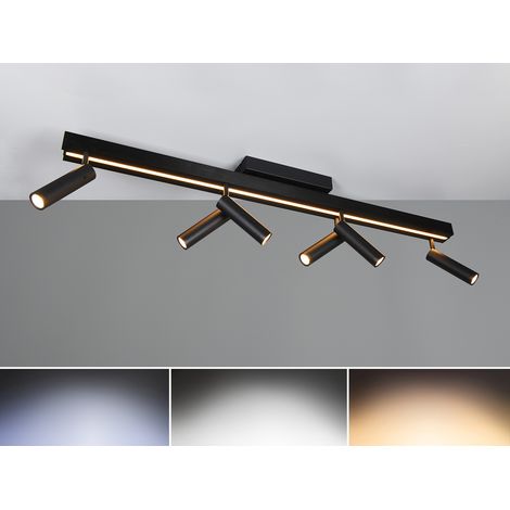 LED Deckenstrahler ZENO ausziehbar mit 6 Spots Schwarz, max. Breite 180cm (1/5)