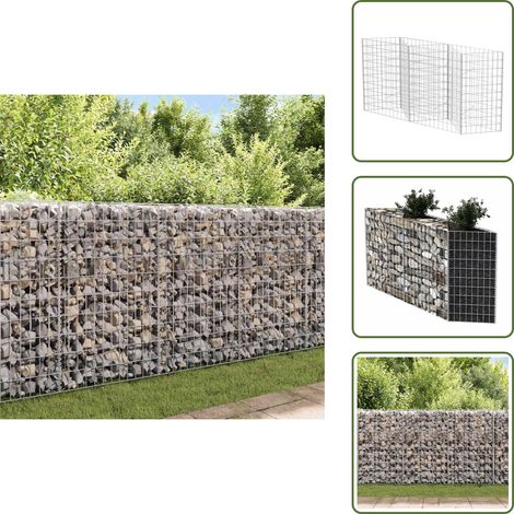 Orto rialzato - vidaXL Gabbione in Rete in Acciaio Zincato 120x30x100 cm - Acciaio zincato