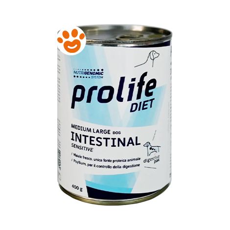 Prolife Dog Diet Intestinal Sensitive Medium Large - Prolife Dog Diet Intestinal Sensitive Medium Large - Lattina Da 400 Gr